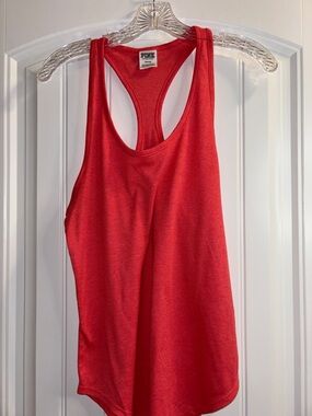 PINK Victoria's Secret burnt orange Racerback Tank Top